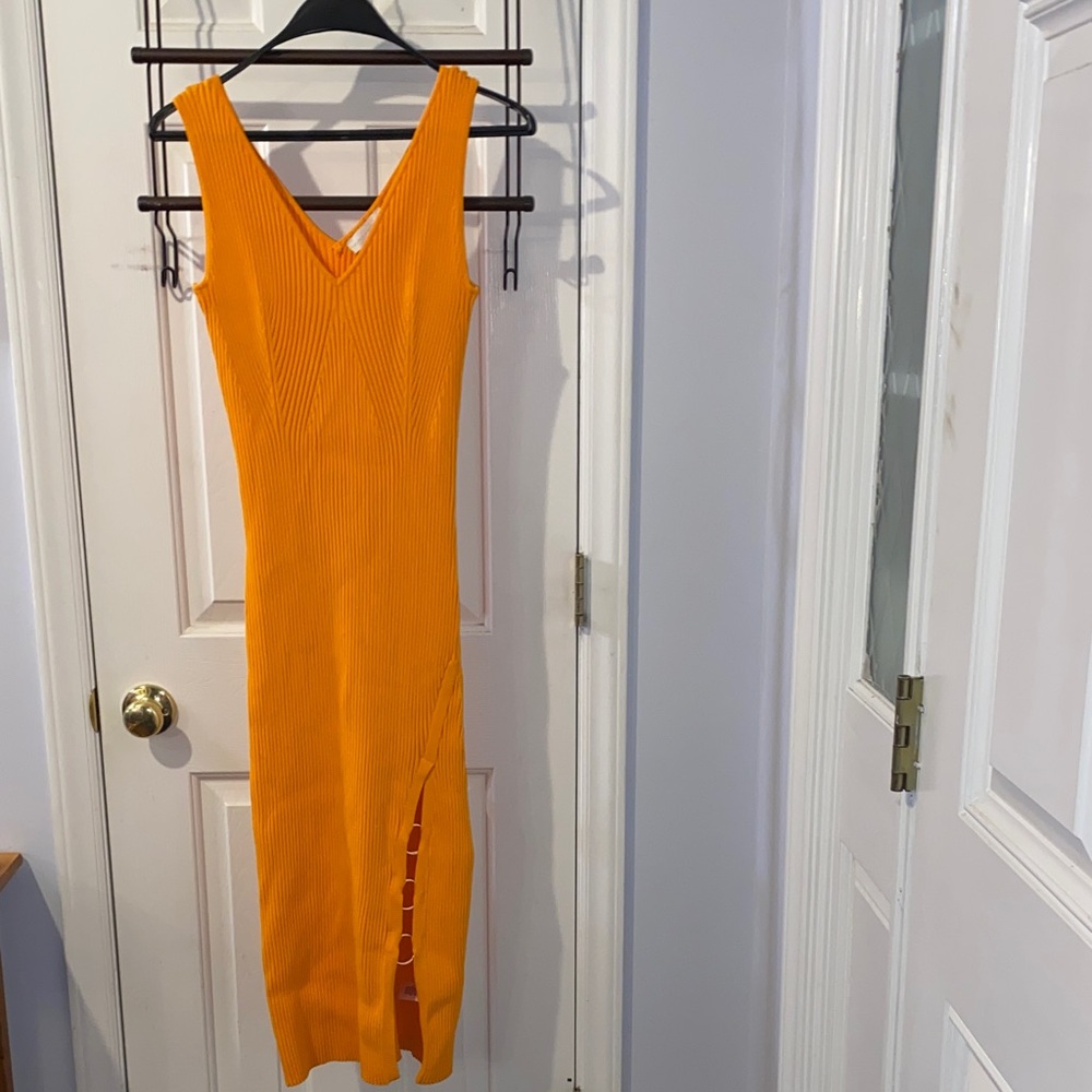 NWT House of Harlow 1960 dress, Flame Orange, sz. L